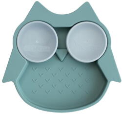 Tidy Tot Farfurie Diversificare Din Silicon - Bufnita - Tidy Tot (tspow) Set pentru masa bebelusi