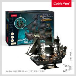 CubicFun PUZZLE 3D LED NAVA QUEEN ANNE - 293 PIESE - CUBICFUN (L522h)
