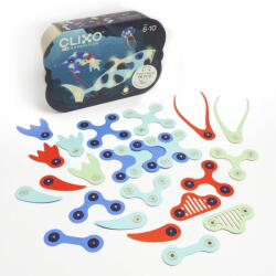 Clixo Clixo® Joc Magnetic De Construit - Animalute Marine ( 24 Piese) - Clixo (cl-dsea-br-1) Jucarii de constructii magnetice