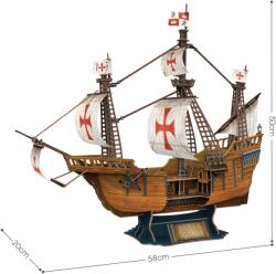 CubicFun - PUZZLE 3D NAVA SANTA MARIA 204 PIESE - CUBIC FUN (CUT4038h)