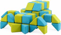 JollyHeap SET BASIC - 100 BLOCURI MAGNETICE MOI - 1-99 ANI - JOLLYHEAP - verde-violet Jucarii de constructii magnetice