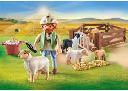 Playmobil Tanarul Pastor Cu Turma De Oi - Playmobil Country (pm71444)