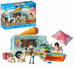 Playmobil Jucarie De Rol Stand De Inghetata Si Magazin Cu Articole De Surf - Playmobil My Life (pm71904)