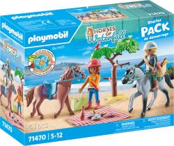 Playmobil Drumetie La Plaja Cu Caii Amelia Si Ben - Playmobil Horses Of Waterfall (pm71470)