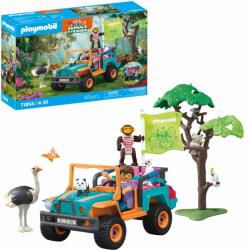Playmobil Jucarie De Rol Plimbarea Animalelor Cu Vehiculul De Teren - Playmobil My Life (pm71854)