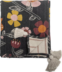 Bloomingville Pătură Vivielle 130 x 160 cm, negru (82063138)