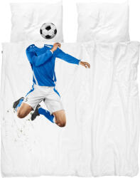 Snurk Lenjerie de pat Soccer Champ Blue 200 x 200 cm cu 2 fețe de pernă 60 x 70 cm (soc200blue) Lenjerie de pat