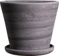 Bergs Potter Ghiveci Julie Rustic 30 cm gri cu suport (JG30S)
