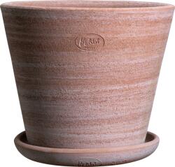 Bergs Potter Ghiveci Julie Rustic 30 cm roz cu suport (JR30S)