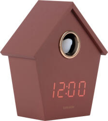 Karlsson Ceas deșteptător Riqueza Cuckoo LED, bordo (KA6124RD)