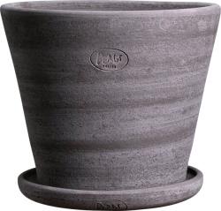 Bergs Potter Ghiveci Julie Rustic 45 cm gri cu suport (JG45S)