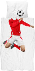 Snurk Lenjerie de pat Soccer Champ Red 140 x 200 cm cu față de pernă 60 x 70 cm (soc140red) Lenjerie de pat