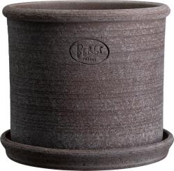 Bergs Potter Ghiveci Modena 35 cm gri cu suport (MOG35S)