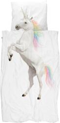 Snurk Lenjerie de pat Unicorn White 140 x 200 cm cu față de pernă 60 x 70 cm (invi140) Lenjerie de pat