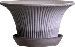 Bergs Potter Ghiveci Daisy 30 cm gri cu suport (DSYG30S)