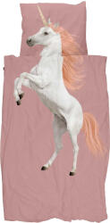 Snurk Lenjerie de pat Unicorn Pink 140 x 200 cm cu față de pernă 60 x 70 cm (unip140) Lenjerie de pat