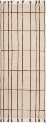 ferm LIVING Covor Sen cu carouri 80 x 200 cm bej-maro (1104272767) Covor