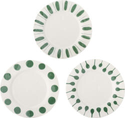 Bloomingville Farfurii de masă Linora 28 cm, verzi, 3 buc (82072673)