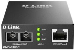 D-Link Медиа конвертор D-link DMC-G10SC/E, 100/1000Base-T to 1000Base-LX SC Single-Mode (10 km) (DMC-G10SC/E) - zettabytex