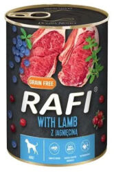 RAFI pástétom bárány, vörös- és kék áfonyával kutyakonzerv 6x800g