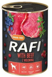 RAFI pástétom marha, vörös- és kék áfonyával kutyakonzerv 6x400g