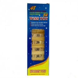  Számozott Jenga Torony + 4 Kocka (ST5504) - jatekrt