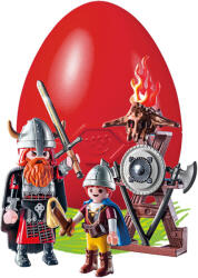 Playmobil Pusculita Ou Vikingi Cu Scut - Playmobil Surprise Eggs (pm9209)