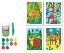 APLI Kit Creativ Cu Nisip Colorat Animale - Apli (apl13749)