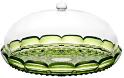 Guzzini Platou de Prajituri Guzzini VANITY cu Capac Cupola Diametru 30CM Verde (131801SAC13) Tava