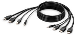 Linksys Belkin F1DN2CCBL-HH6T KVM kábel Fekete 1, 8 M (F1DN2CCBL-HH6T)