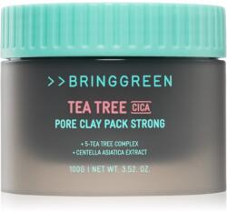 BRINGGREEN Tea Tree Cica Pore Clay Pack Strong masca sub forma de crema pentru tenul gras, predispus la acnee 100 g Masca de fata