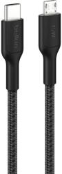Belkin BoostCharge Pro USB kábel 1 M USB C Micro-USB A Fekete (CAB026HQ1MBK) - easy-shop