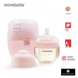 Mombella Biberon Anticolici cu Tetina S Flux Mombella Breast-Like 120ml Old Roze (8142)