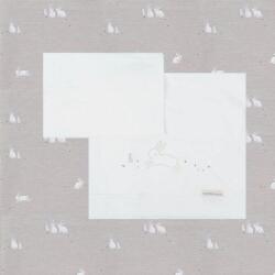 Bimbidreams Комплект чаршафи за бебешка кошара Bimbidreams - Bunny, 3 броя, 60 x 120 cm, Grey (8499000789336) - ozone