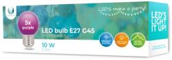 Forever Light LED Izzó E27 G45 2W 230v lila 5db Forever Light