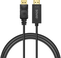 SAVIO CL-183 DisplayPort kábel 1, 5 M (SAVKABELCL-183)