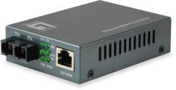 LevelOne Media Convertor LevelOne FVT-1101, 100MB, lungime de unda 1310nm, interfata SC, port LAN RJ-45, Gri (FVT-1101)