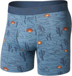 Saxx Quest Quick Dry Mesh Boxer Brief Fly boxeralsó L / kék/narancs