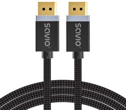 SAVIO CL-176 DisplayPort kábel 3 M Fekete (SAVKABELCL-176)