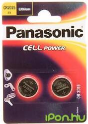 Panasonic CR2025 3V gombelem (CR) 2db (CR2025L/2BP)