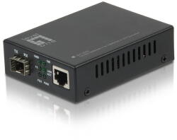 LevelOne Media convertor LevelOne GVT-2000, SFP, RJ-45, rata transfer 1000 Mbps, Negru (GVT-2000)