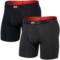 Saxx Multi-Sport Mesh Boxer Brief Fly 2Pk boxeralsó M / fekete/szürke