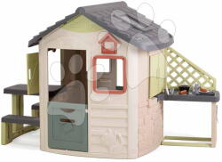 Smoby Căsuță pentru șef bucătar Jura Lodge Life Smoby cu hrănitor pentru păsări, extensibilă, cu filtru UV, de la 24 luni (SM810304-A) Casuta pentru copii