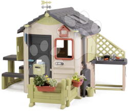 Smoby Căsuță cu jgheab Jura Lodge Life Smoby cu hrănitoare pentru păsări extensibilă cu filtru-UV de la 24 luni (SM810304-D) Casuta pentru copii