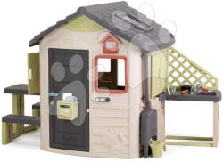 Smoby Căsuță cu cutie poștală Jura Lodge Life Smoby cu hrănitoare pentru păsări extensibilă cu filtru UV, de la 24 luni (SM810304-I) Casuta pentru copii