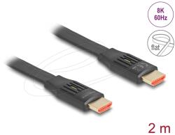 Delock HDMI 2.1 Összekötő Fekete 2m 81002 (81002)