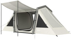 Outsunny Cort gonflabil 6 persoane Montare rapidă Cort outdoor pentru camping cu 2 dormitoare Antreu Fereastră | Aosom Romania (A20-558V00KK) Cort