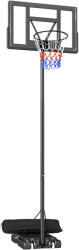 SPORTNOW Coș de Baschet Exterior Reglabil pe Înălțime 135-305 cm, Coș de Baschet cu Roți, Bază Umplibilă, Sac de Greutate, Panou Rezistent, Portabil pentru Interior și Exterior, Negru | Aosom Romania (A61-081V