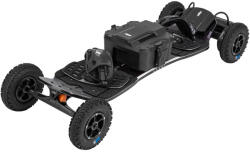 MBS Skateboard Electric MBS AGENT EXPLORER, 1080Wh, putere 7.6 kW, viteza maxima 65 km/h, autonomie 40 km, roti de 200 mm, telecomanda, Negru (MBS-AG-BRD-02)