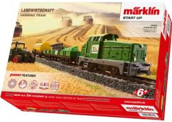 märklin 29653 Start Up - „Agricultural Train elektromos vasút kezdőszett, H0 méretarány, digitális vezérlés, ovál pályával, váltókkal, mezőgazdasági járművekkel és Märklin Power Control Stick vezérlővel (1750
